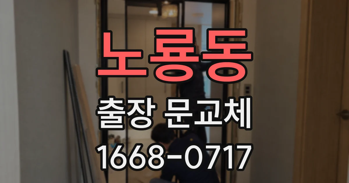 노룡동 출장 문교체