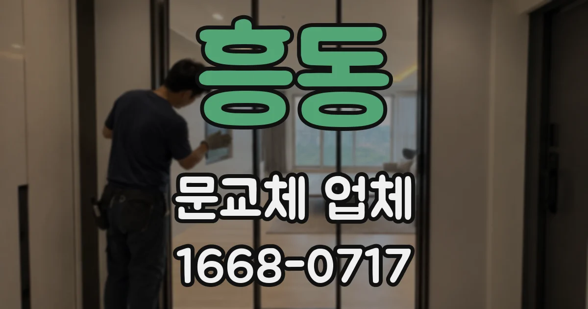 흥동 문교체 업체