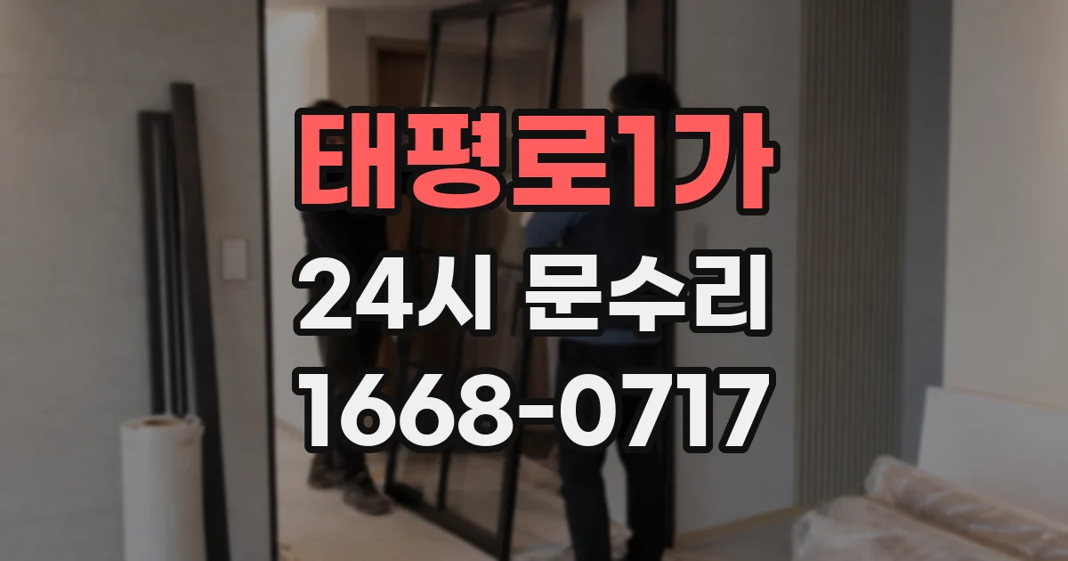 태평로1가 24시 문수리