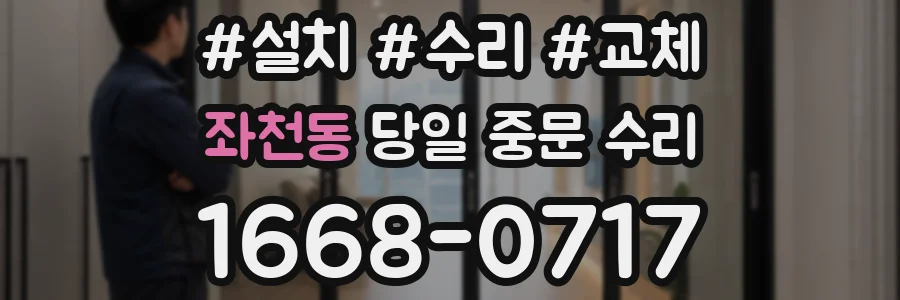 좌천동 당일 중문 수리