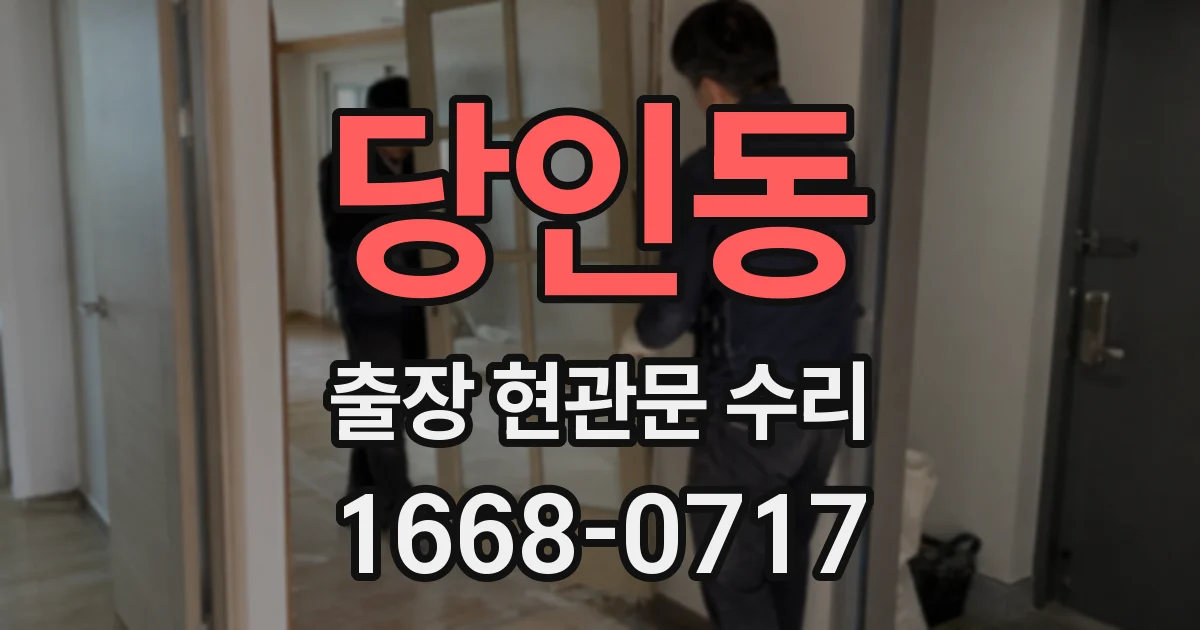 당인동 출장 현관문 수리
