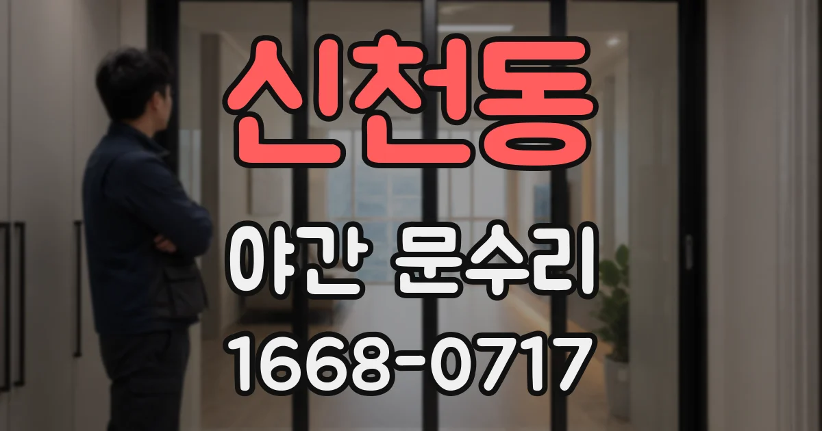 신천동 야간 문수리