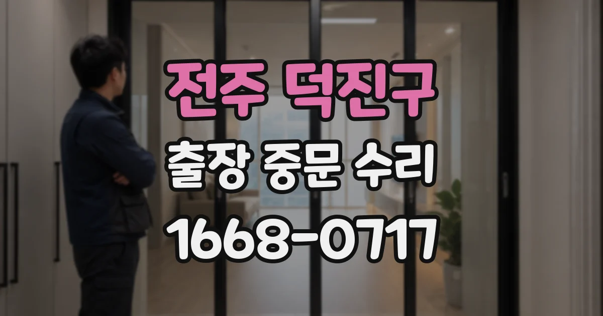 전주 덕진구 출장 중문 수리