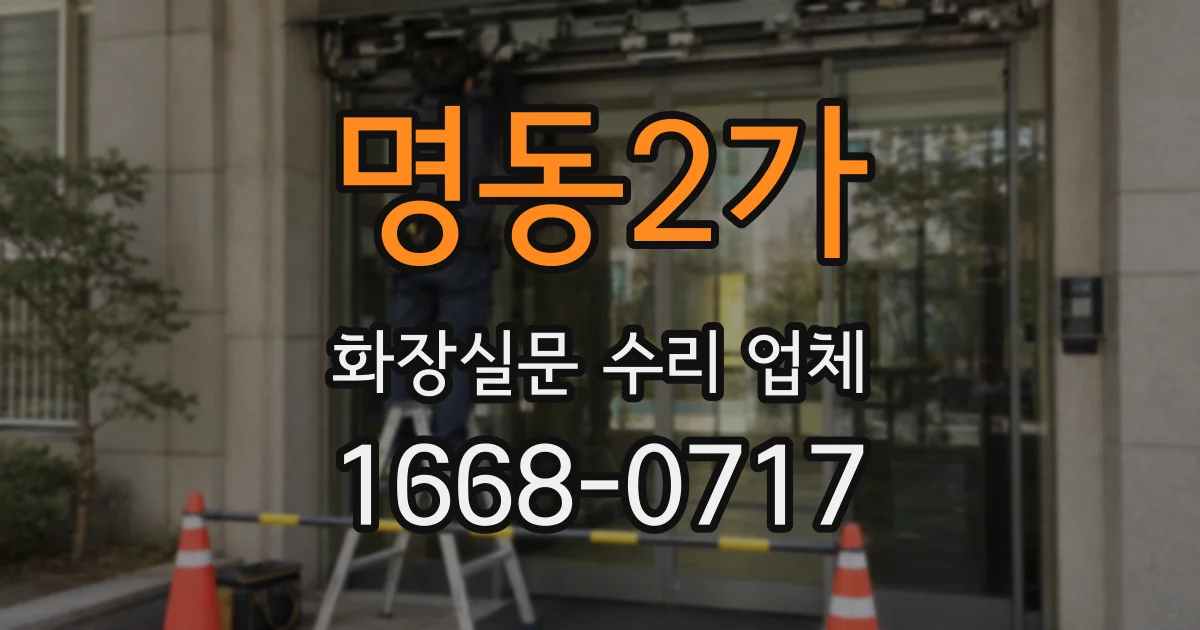 명동2가 화장실문 수리 업체