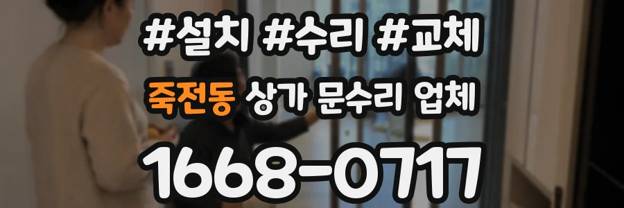 죽전동 상가 문수리 업체