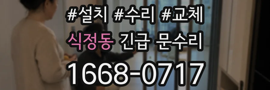 식정동 긴급 문수리