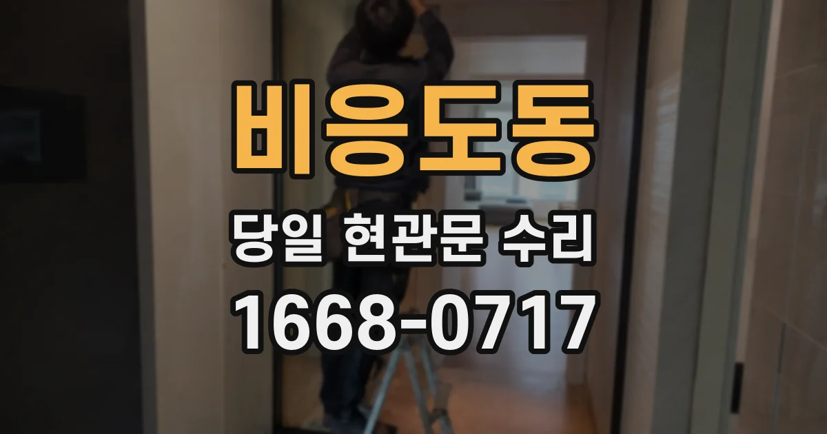 비응도동 당일 현관문 수리