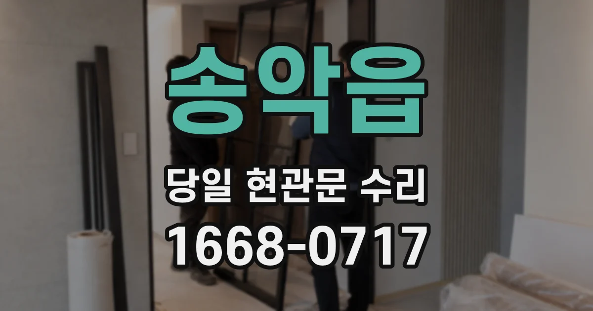 송악읍 당일 현관문 수리