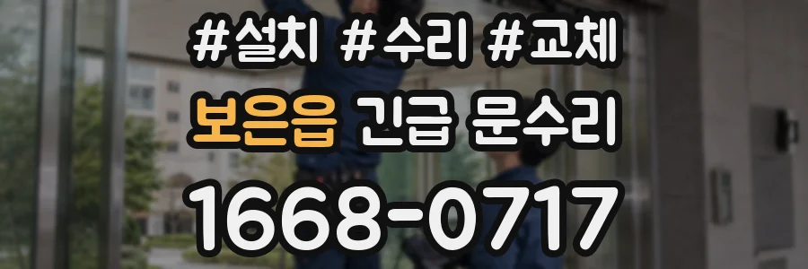 보은읍 긴급 문수리