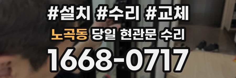 노곡동 당일 현관문 수리