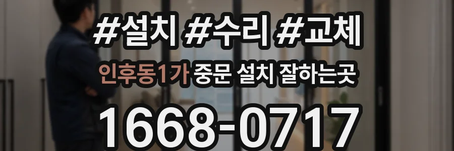 인후동1가 중문 설치 잘하는곳