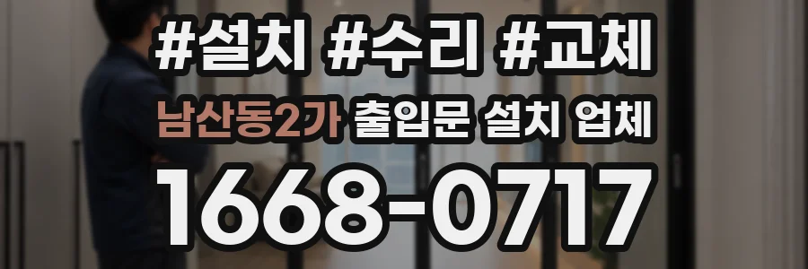 남산동2가 출입문 설치 업체