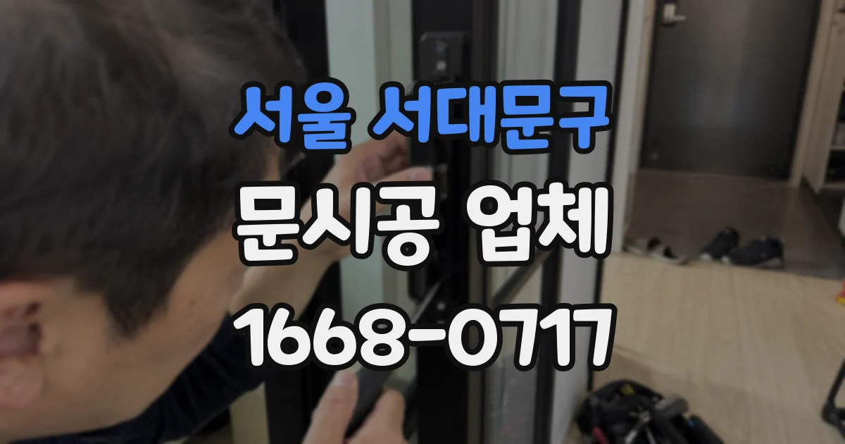 서울 서대문구 문시공 업체