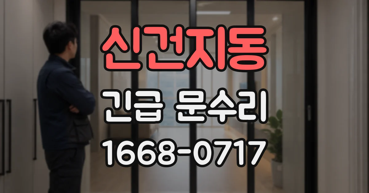 신건지동 긴급 문수리