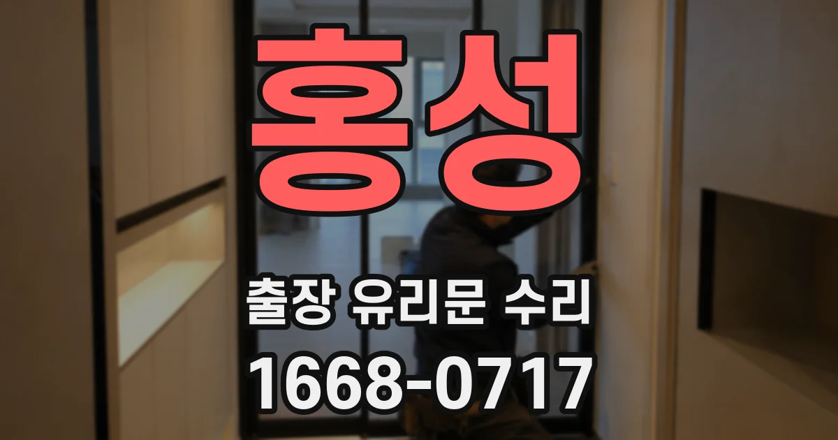 홍성 출장 유리문 수리
