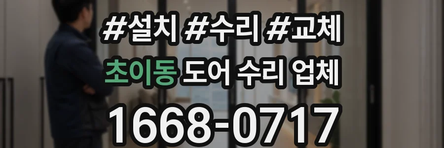 초이동 도어 수리 업체
