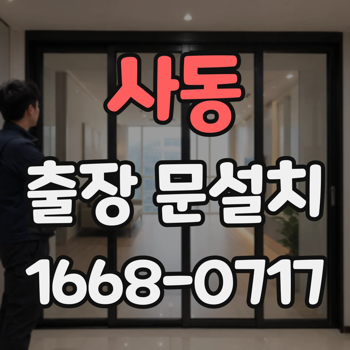 사동 출장 문설치