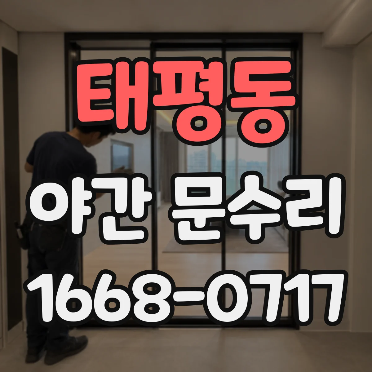 태평동 야간 문수리