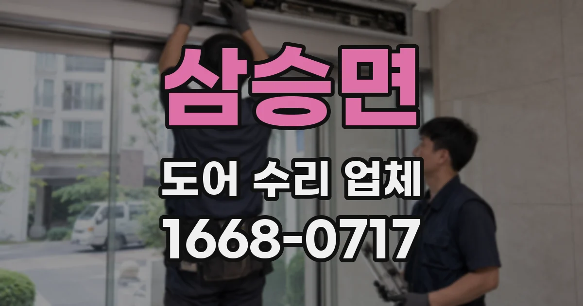 삼승면 도어 수리 업체