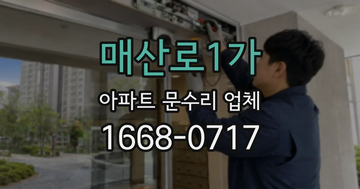 매산로1가 아파트 문수리 업체