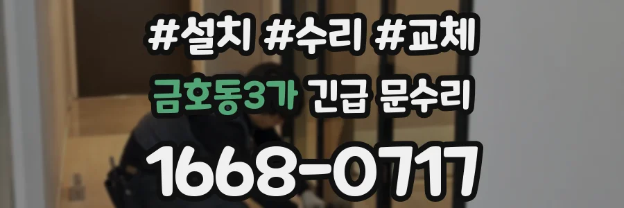 금호동3가 긴급 문수리