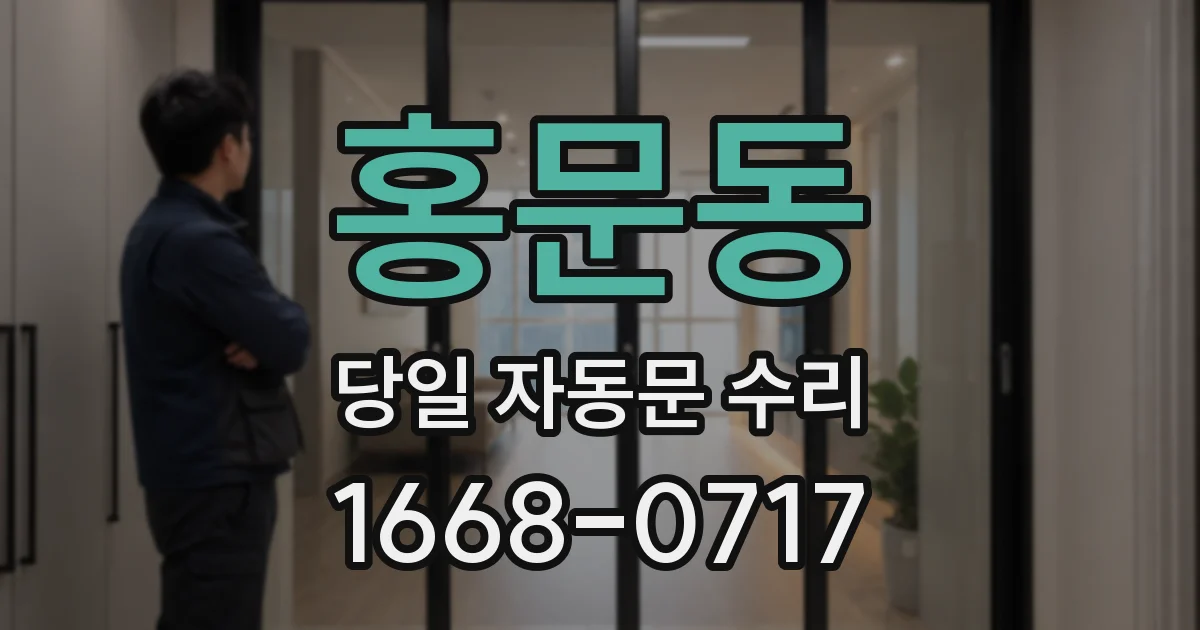 홍문동 당일 자동문 수리