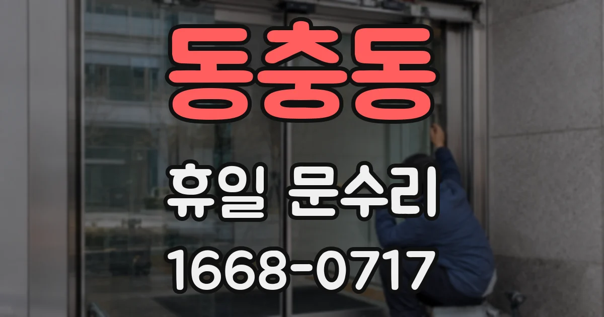 동충동 휴일 문수리