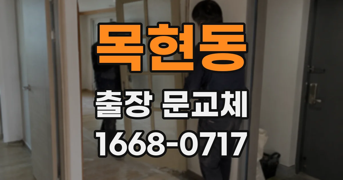 목현동 출장 문교체