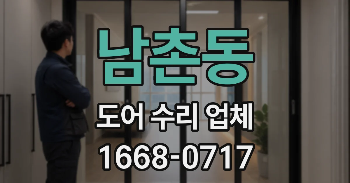 남촌동 도어 수리 업체