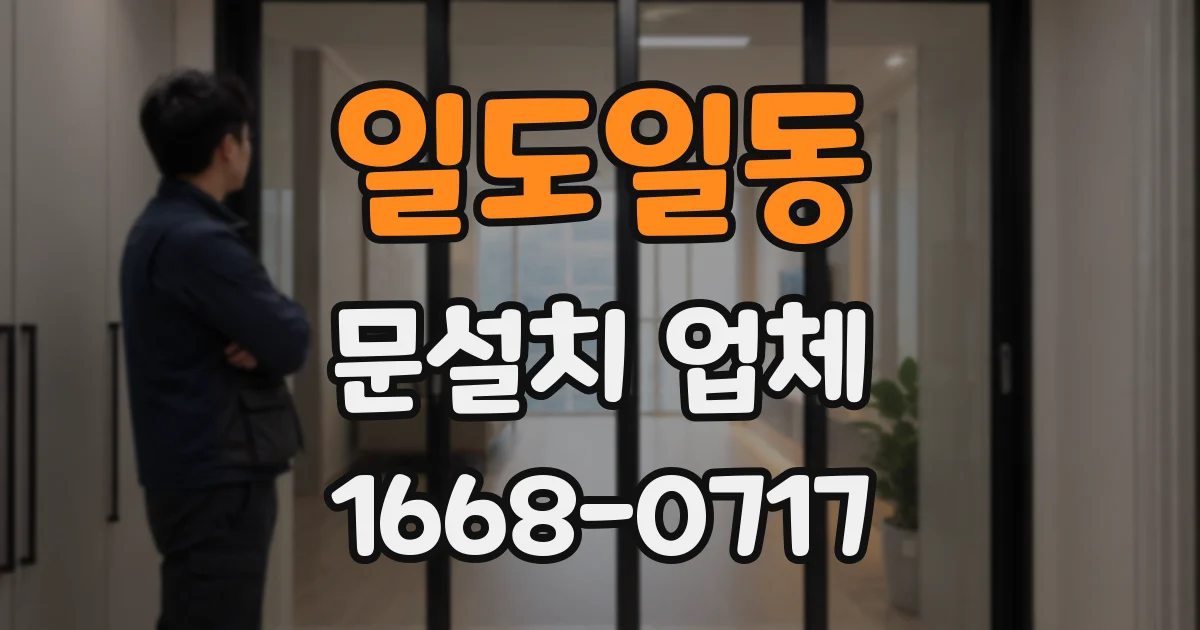 일도일동 문설치 업체