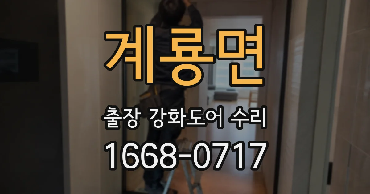 계룡면 출장 강화도어 수리