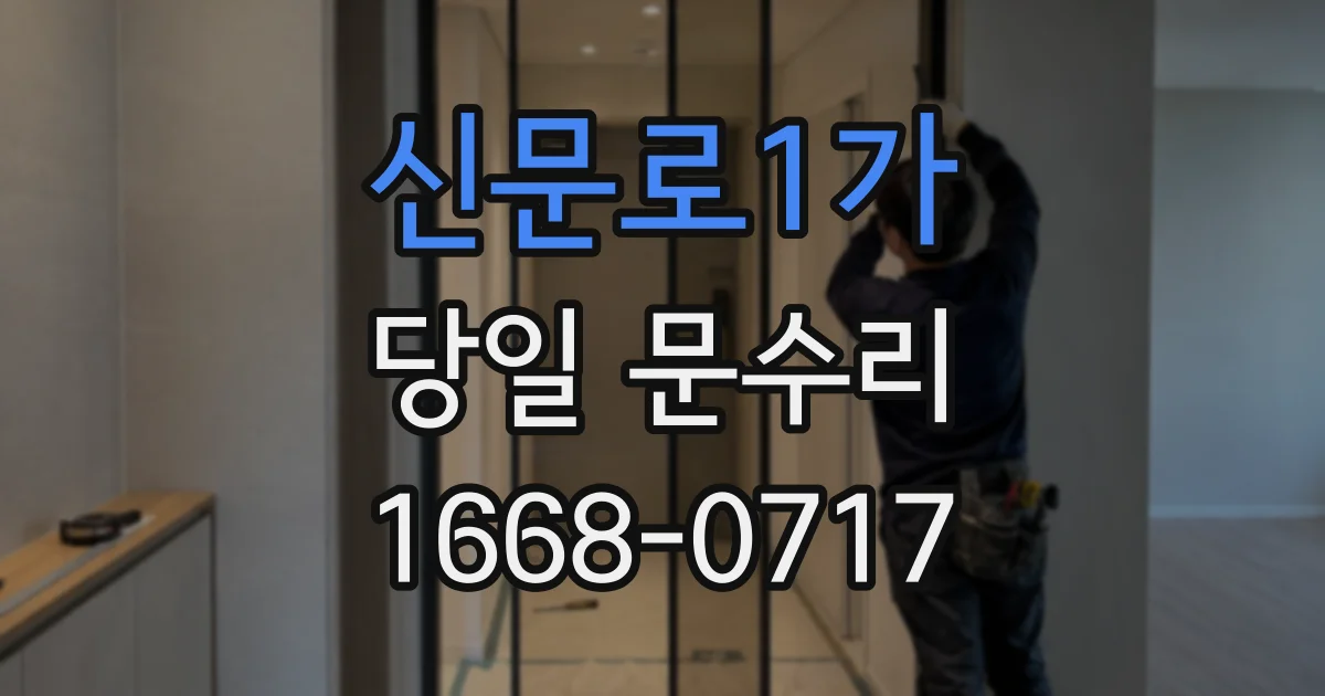 신문로1가 당일 문수리