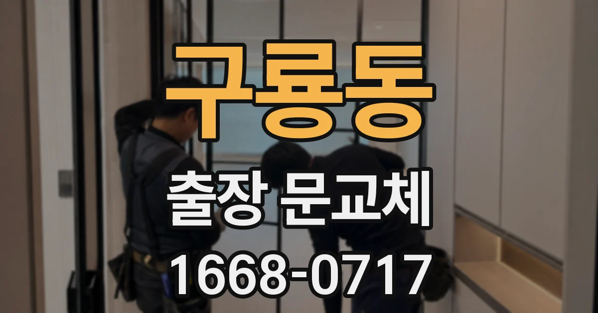 구룡동 출장 문교체