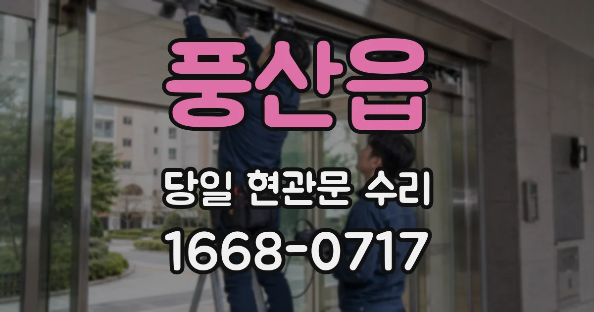 풍산읍 당일 현관문 수리