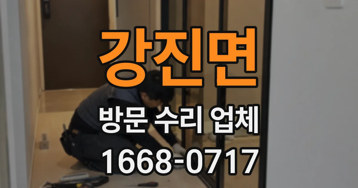 강진면 방문 수리 업체