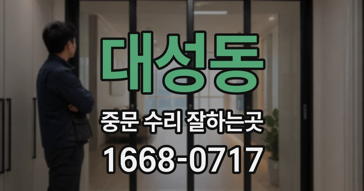 대성동 중문 수리 잘하는곳