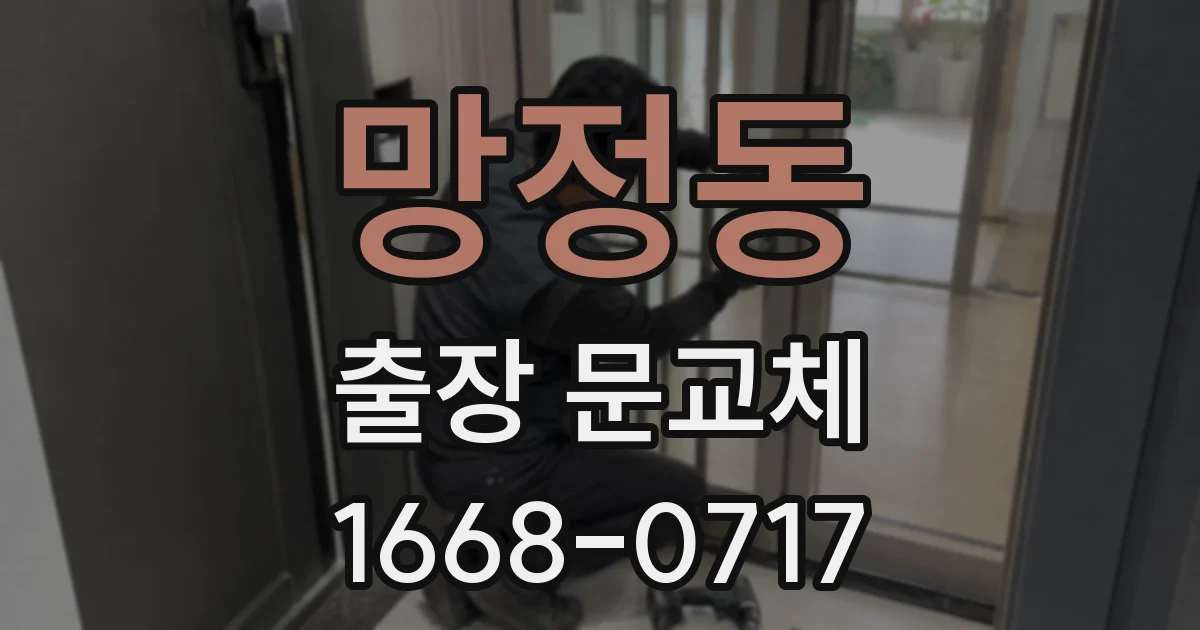 망정동 출장 문교체