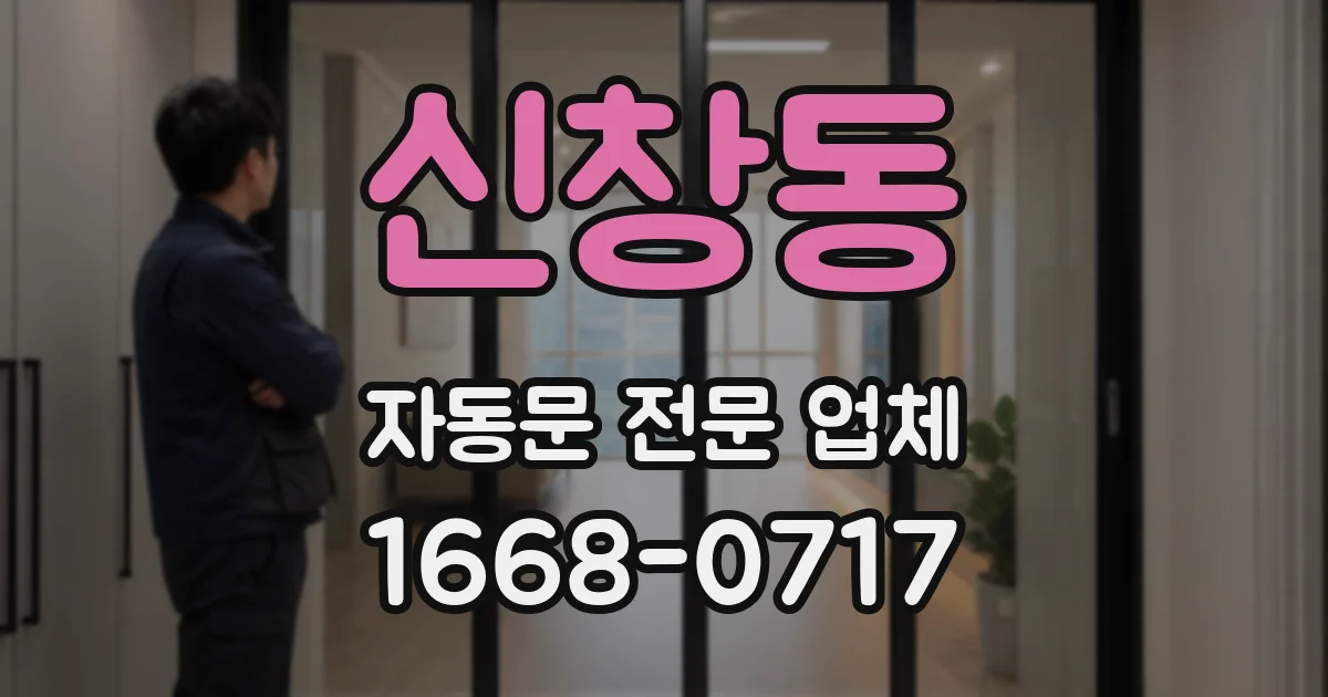 신창동 자동문 전문 업체