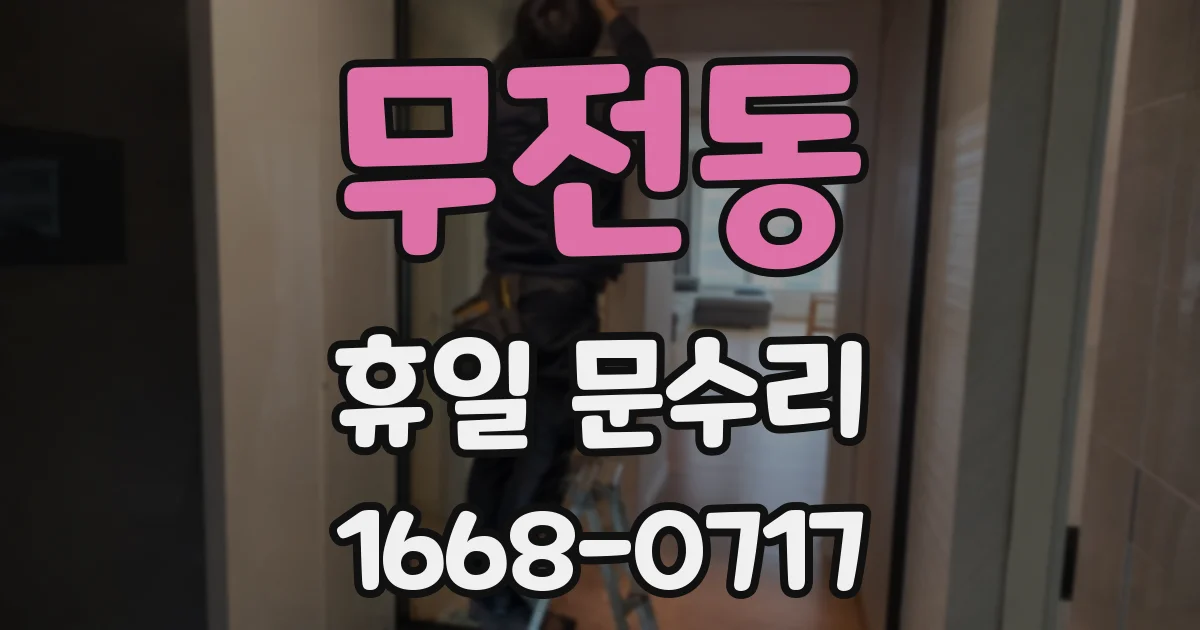 무전동 휴일 문수리