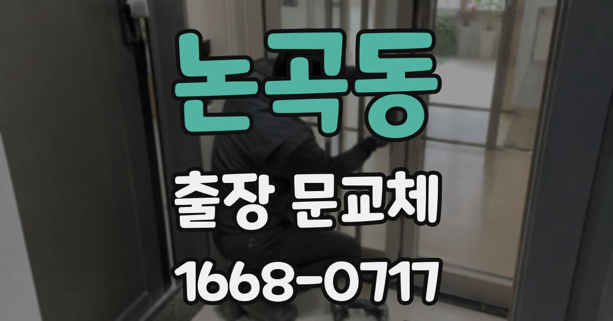 논곡동 출장 문교체