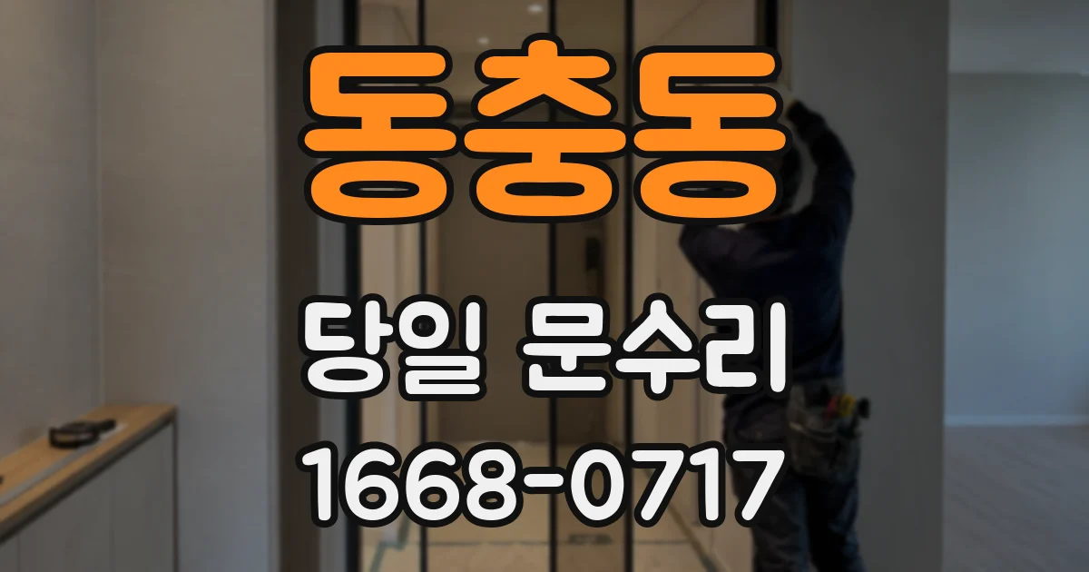동충동 당일 문수리
