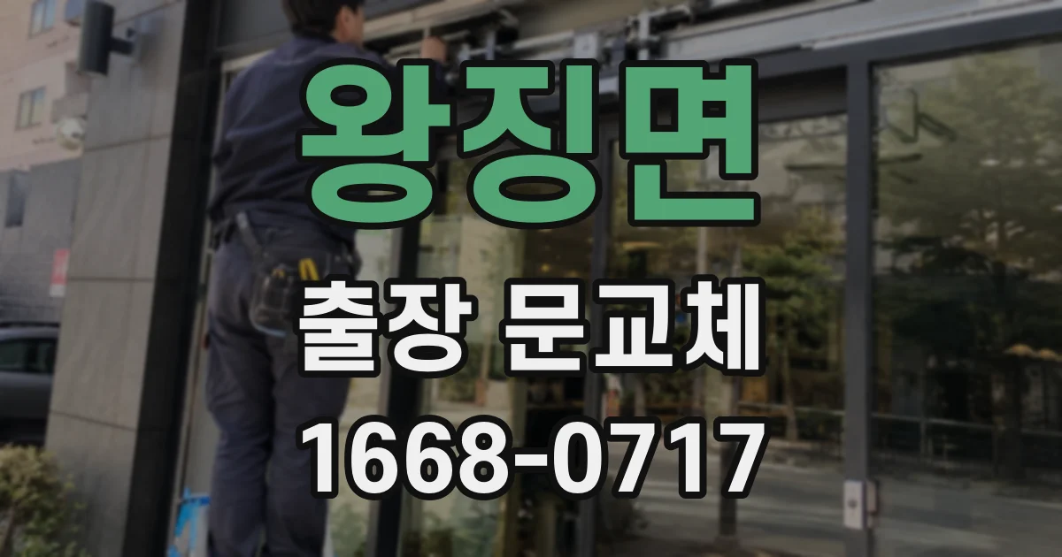 왕징면 출장 문교체