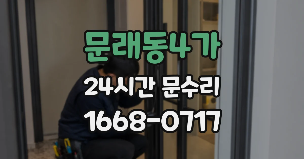 문래동4가 24시간 문수리