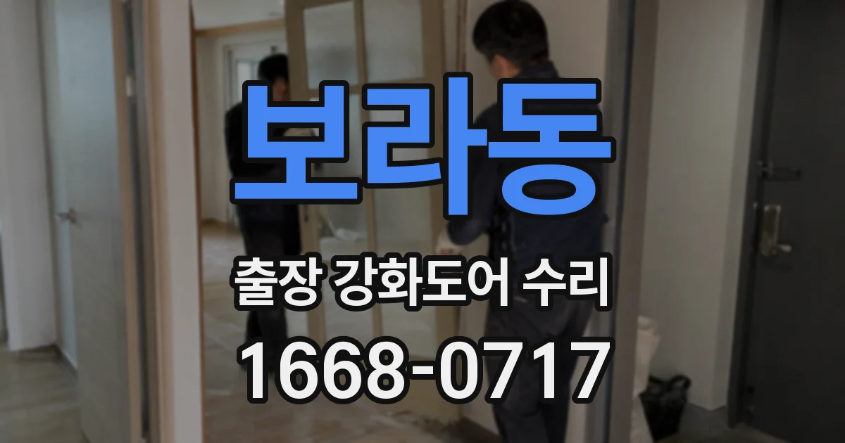 보라동 출장 강화도어 수리