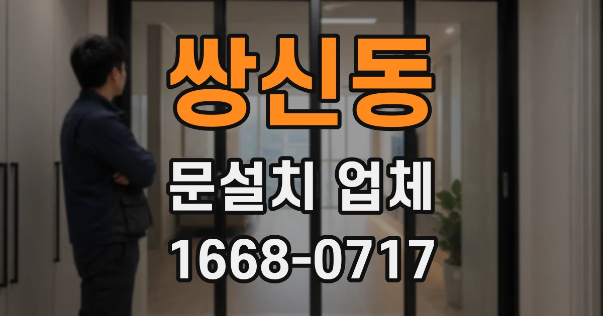 쌍신동 문설치 업체