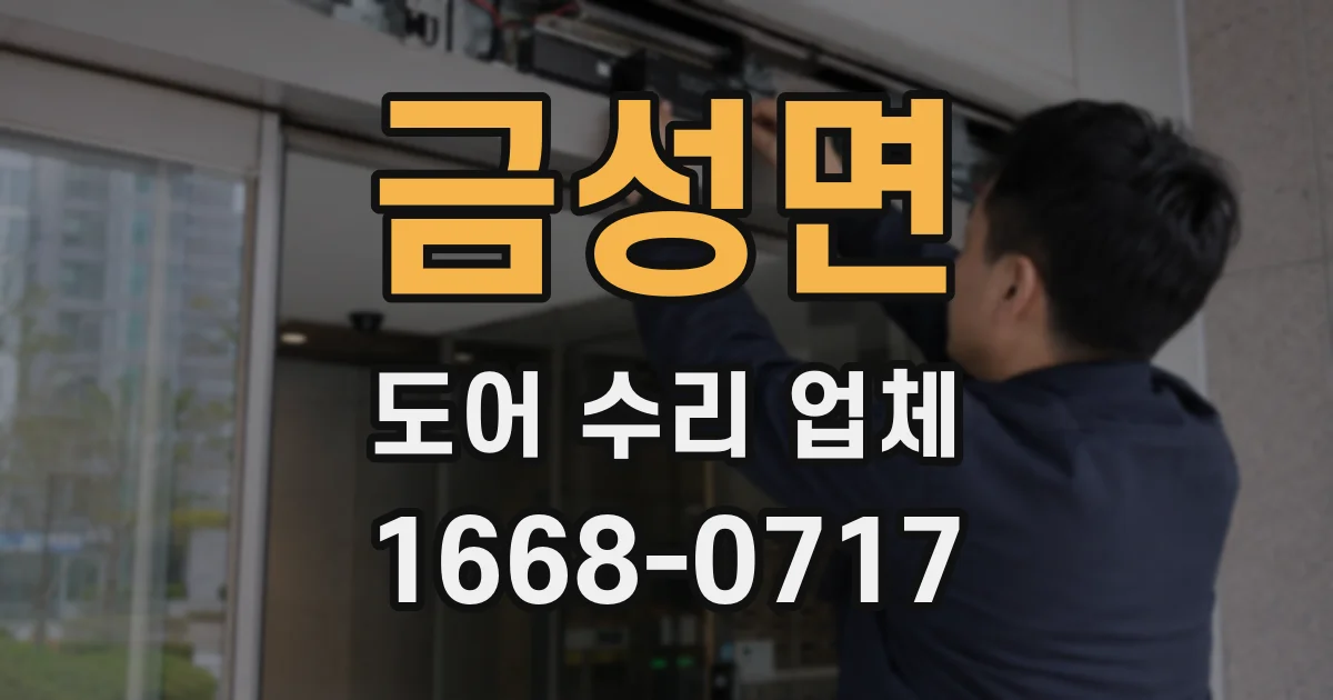 금성면 도어 수리 업체