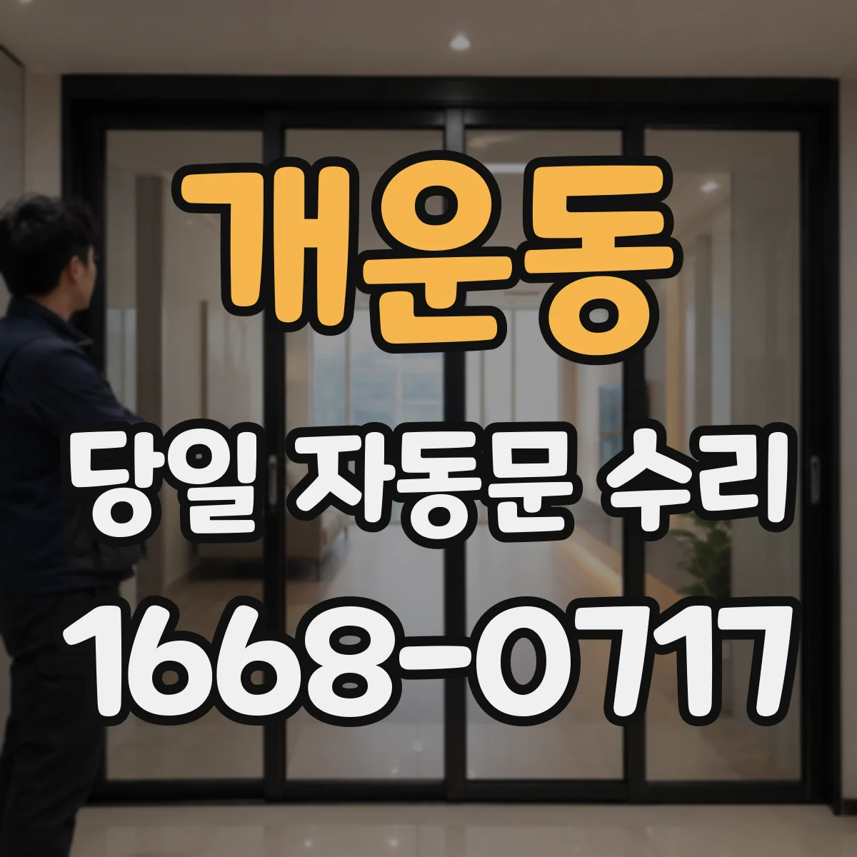 개운동 당일 자동문 수리