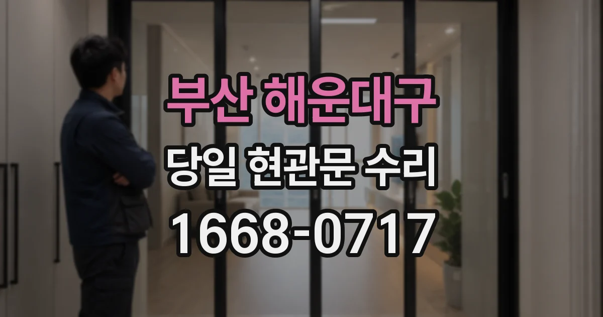 부산 해운대구 당일 현관문 수리