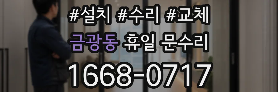 금광동 휴일 문수리