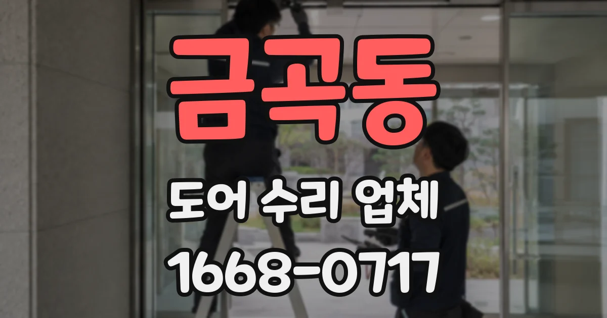 금곡동 도어 수리 업체